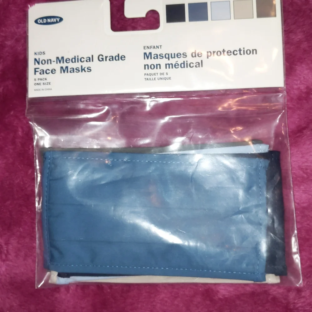 Old Navy kids face masks OS